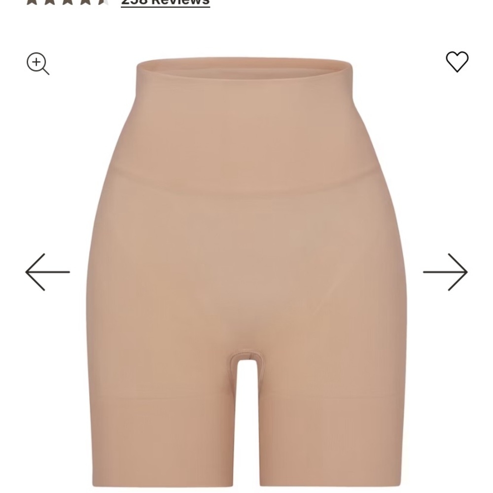SKIMS High-Waisted Shapewear Shorts - Nude